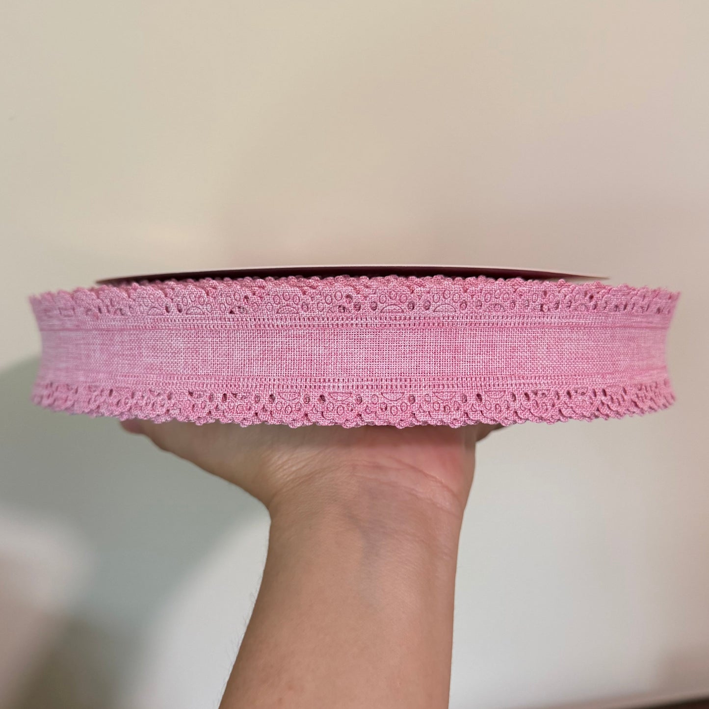 Pink Thick Scalloped Edge - 1.5