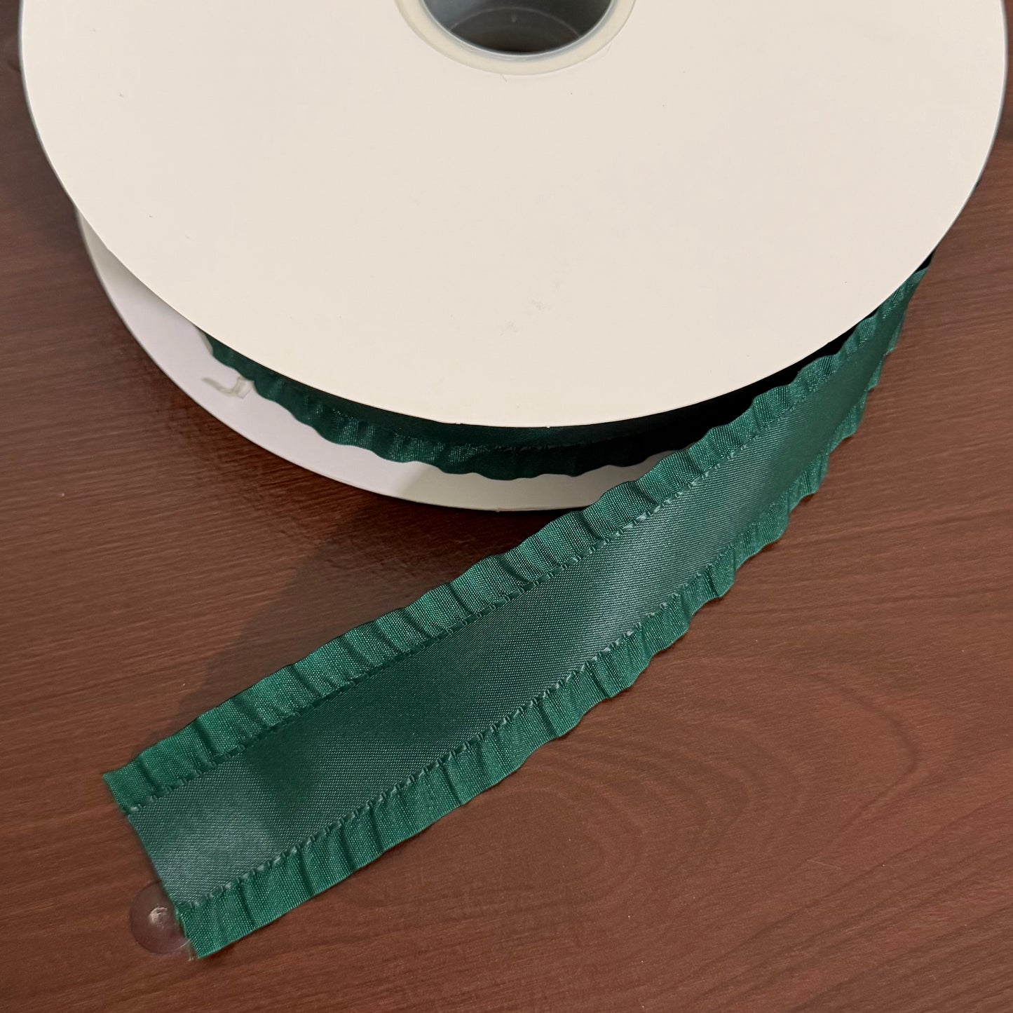 Hunter Green Double Ruffle - 1.5