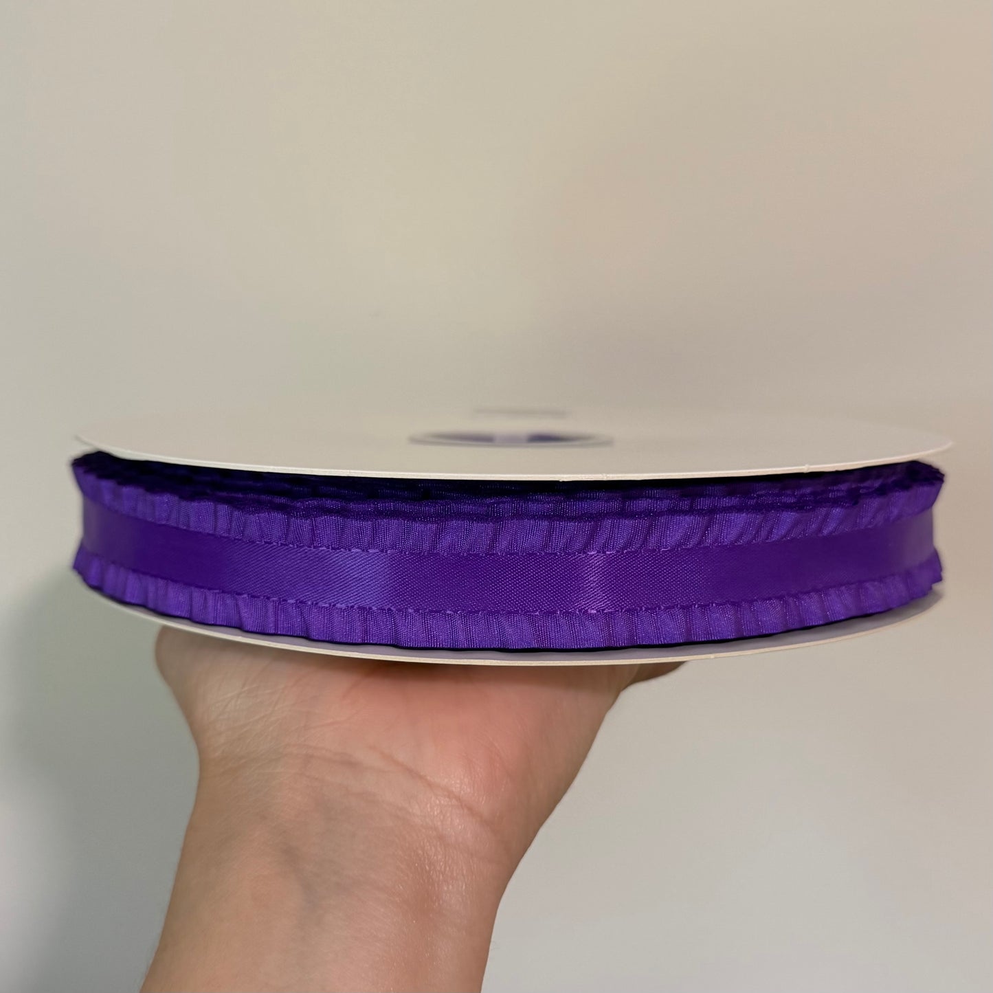 Purple Double Ruffle - 7/8 inch
