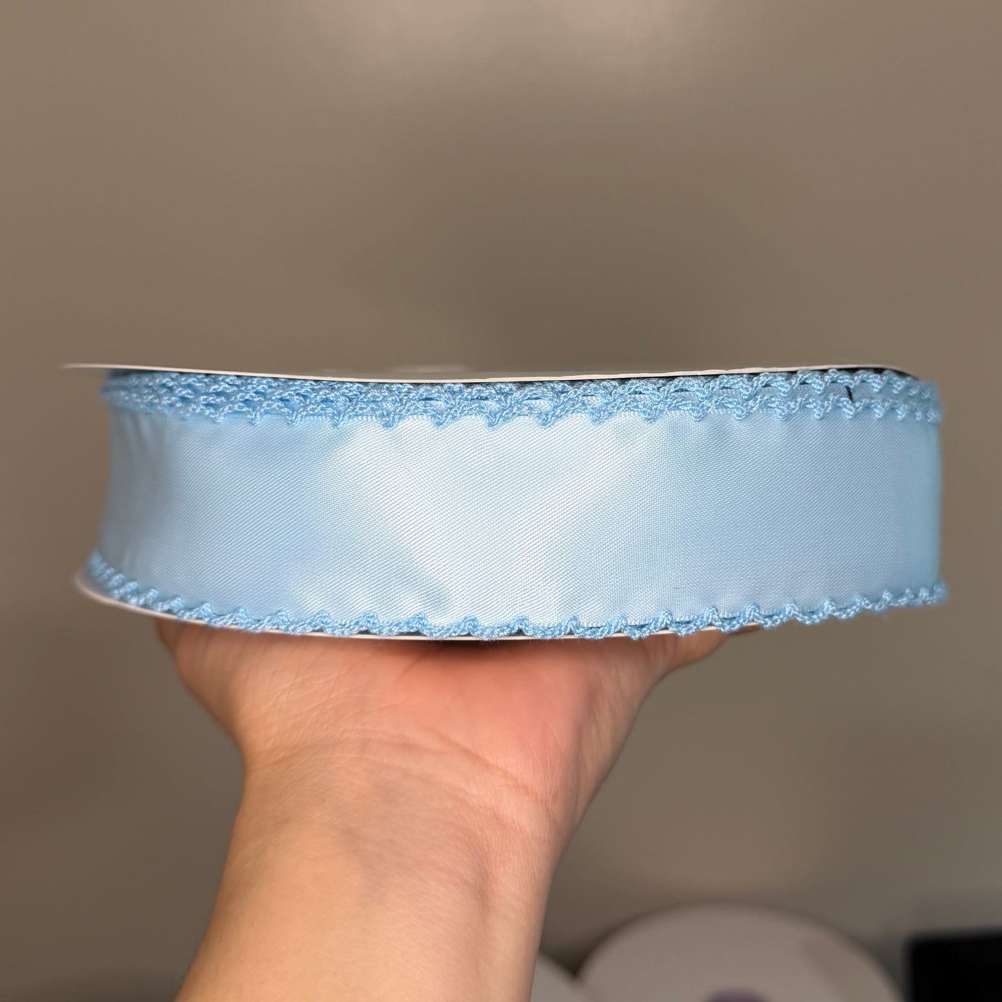 Lt Blue / Lt Blue SATIN Moonstitch - 1.5