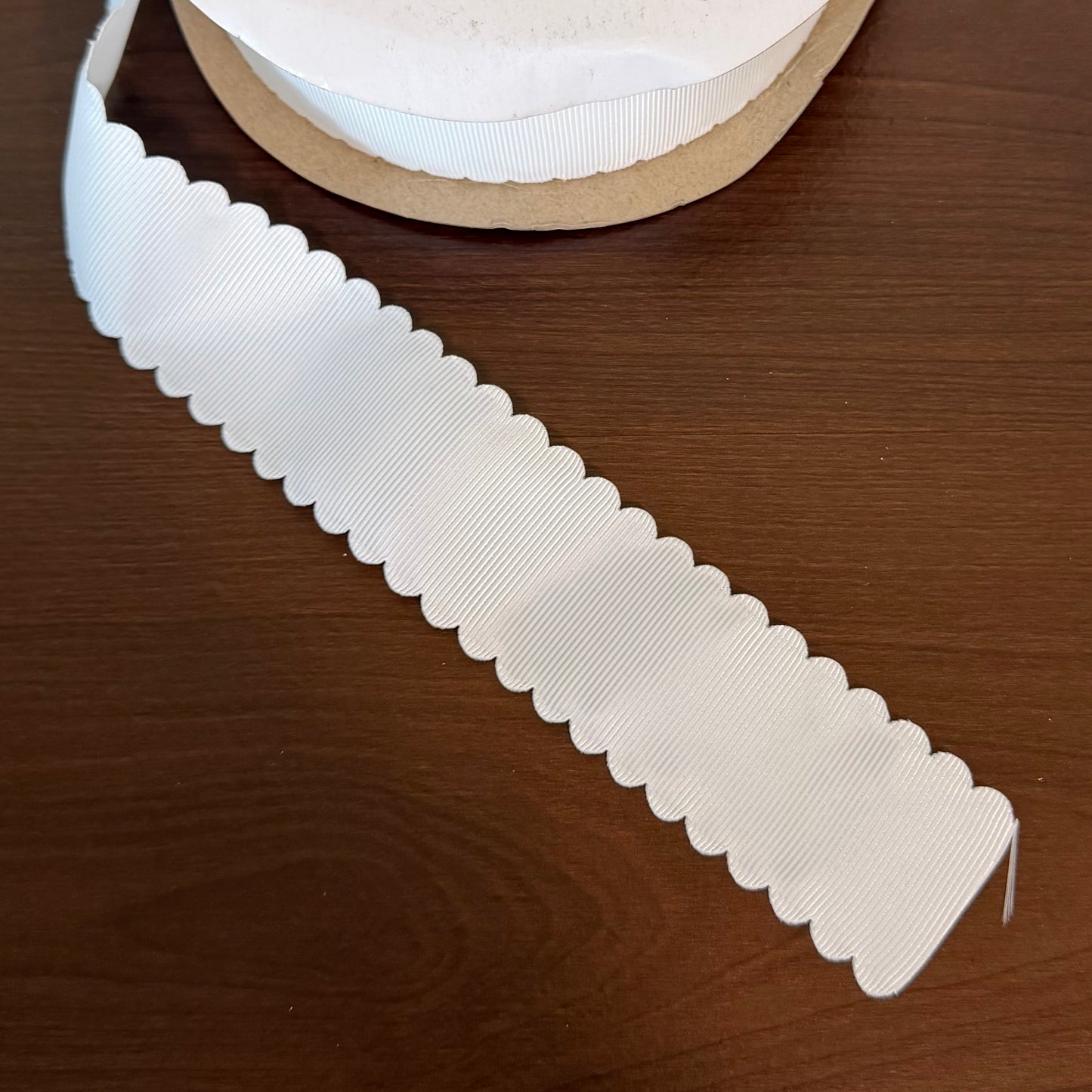 White Scalloped Wave