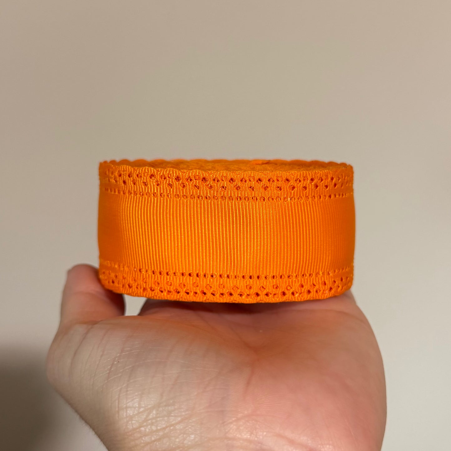 Orange Grosgrain Scalloped