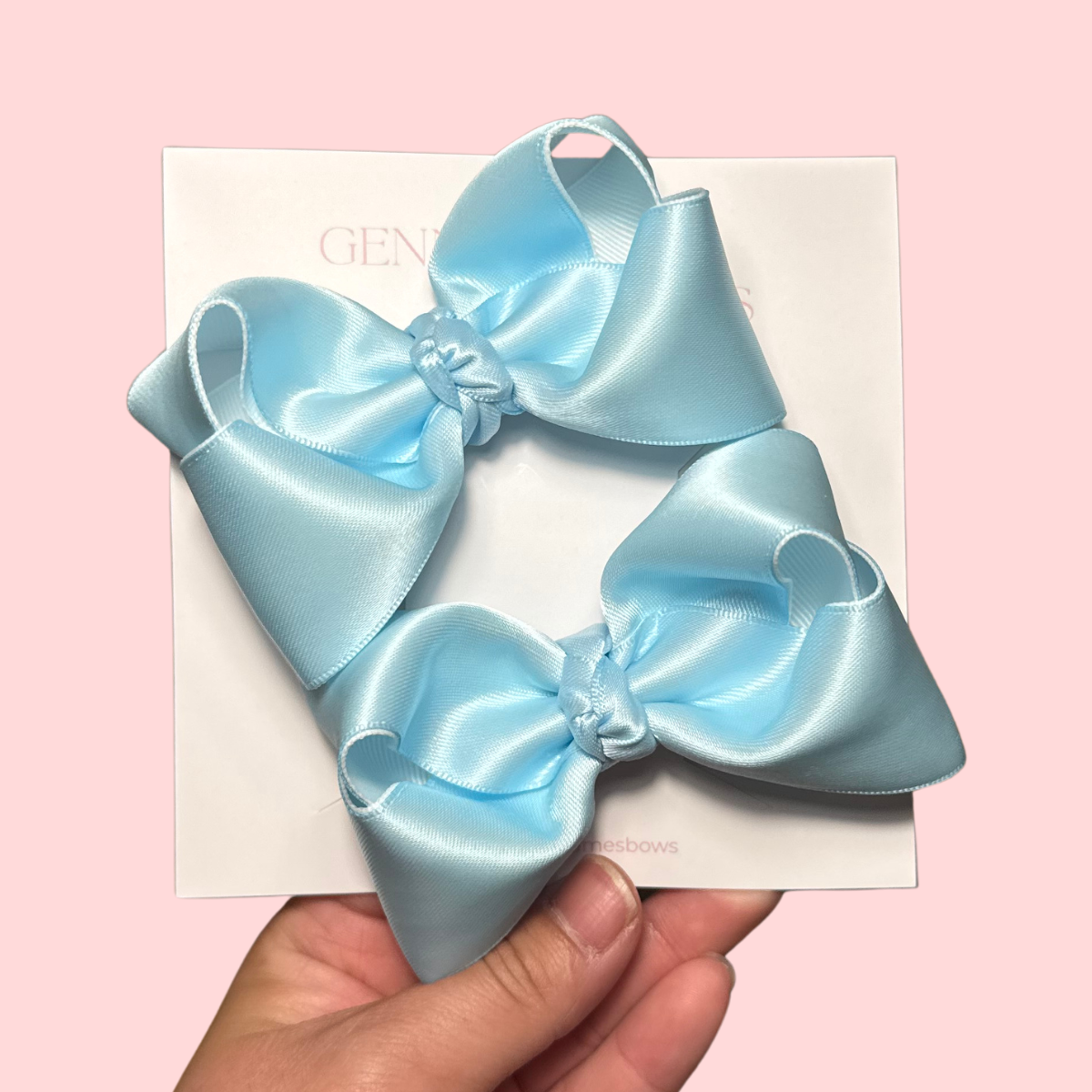 Light Blue Satin (Piggy & Baby)