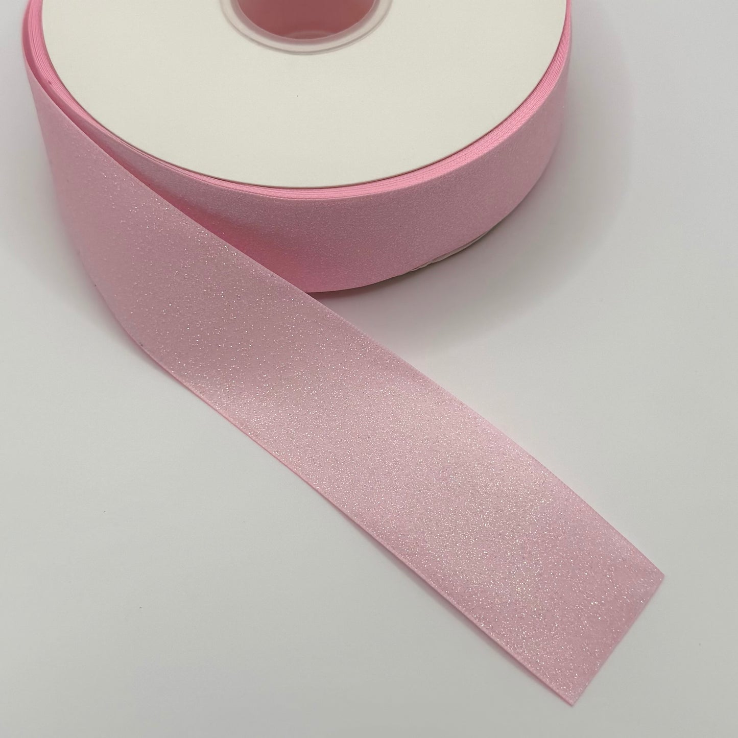 Pink GLITTER SATIN - 1.5