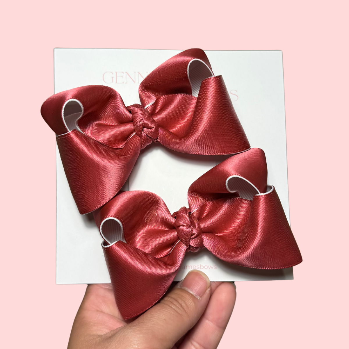 Mauve Satin (Piggy & Baby)