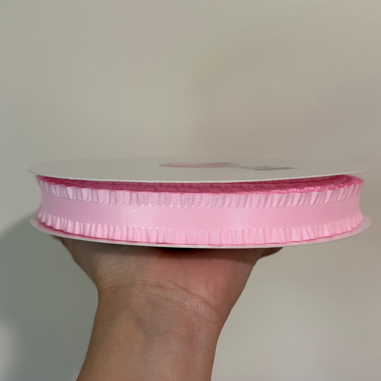 Light Pink Double Ruffle - 7/8 inch