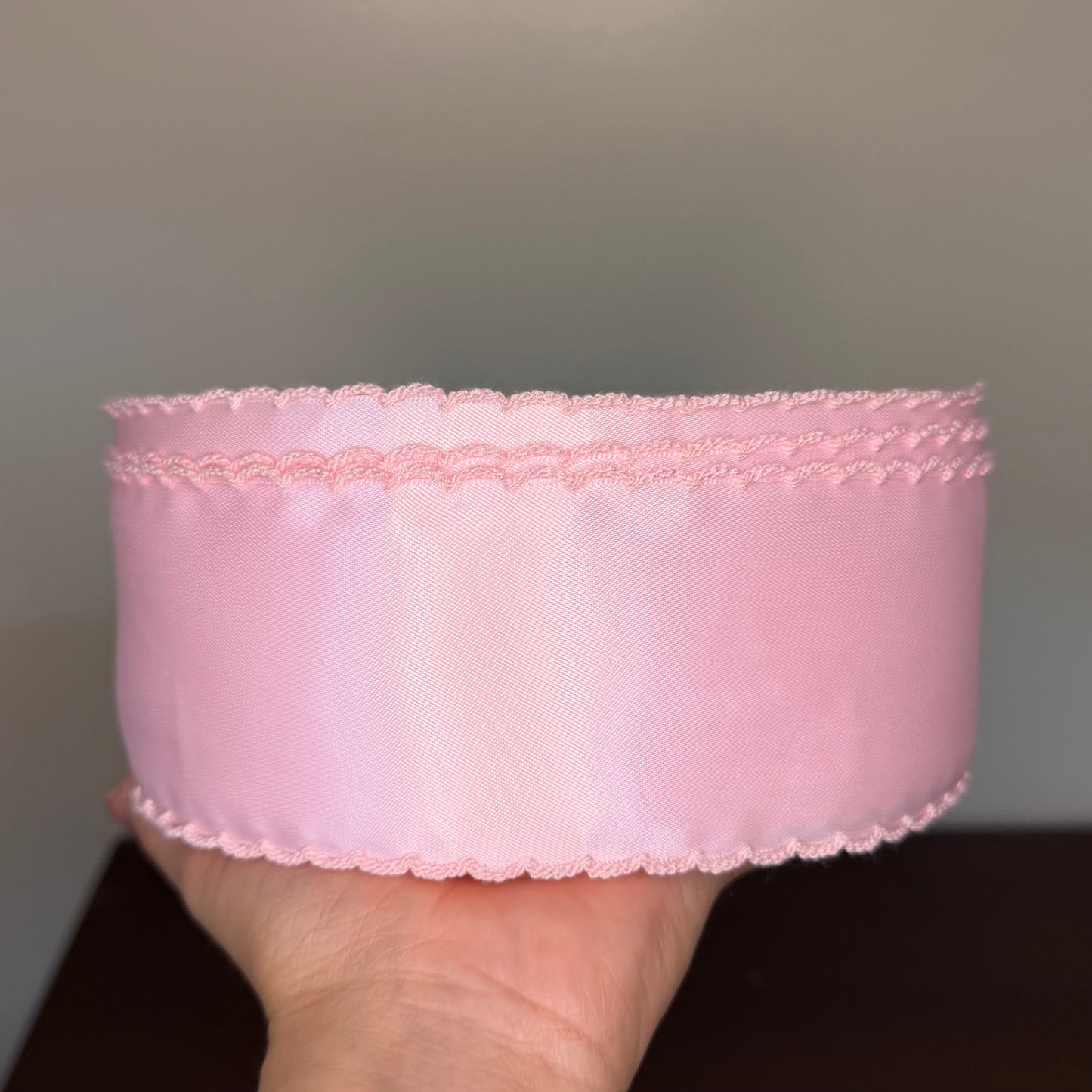 Pink / Pink SATIN Moonstitch - 2.25