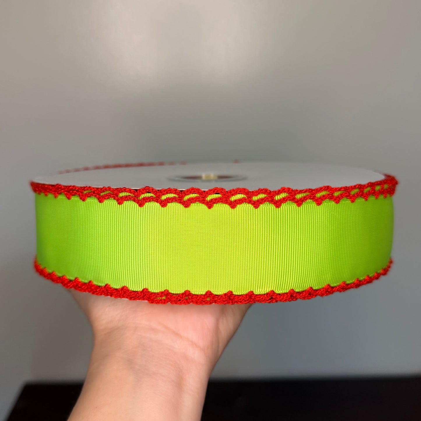 Apple Green / Red Moonstitch - 1.5