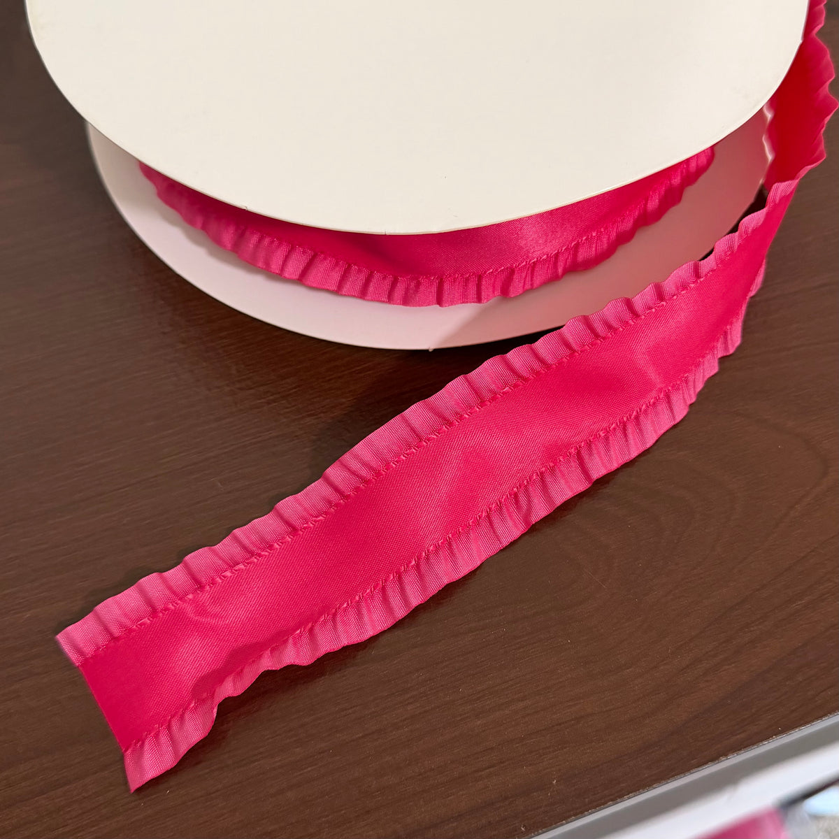 Hot Pink Double Ruffle - 1.5