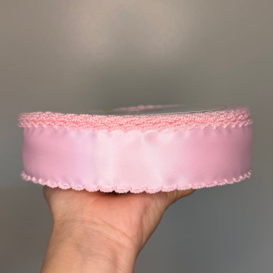 Pink / Pink SATIN Moonstitch - 1.5