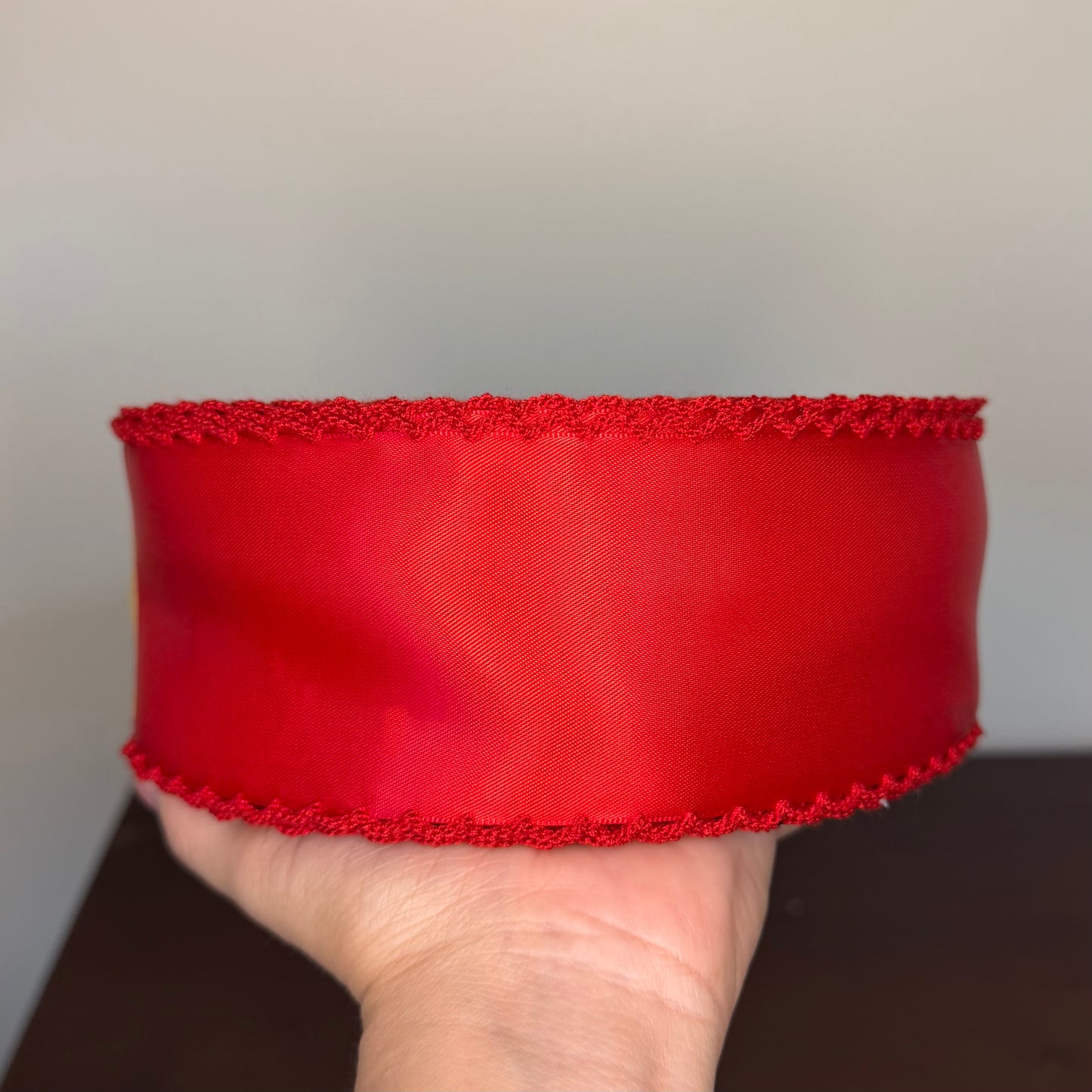 Red / Red SATIN Moonstitch - 2.25
