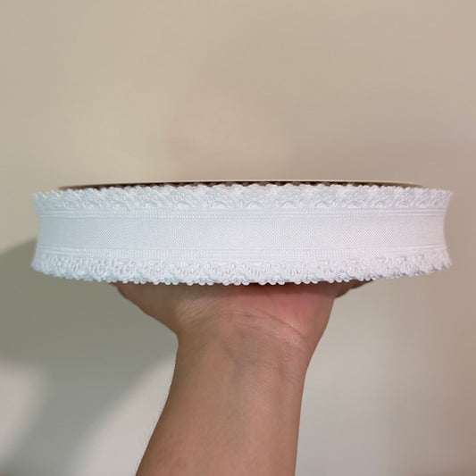 White Thick Scalloped Edge - 1.5