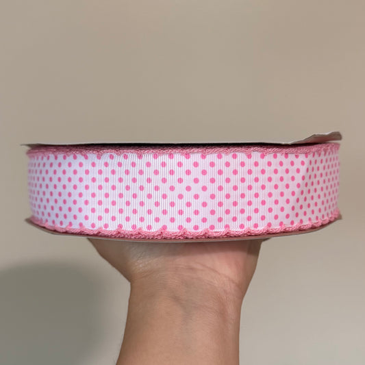 Pink Swiss Dot / Pink Moonstitch - 1.5