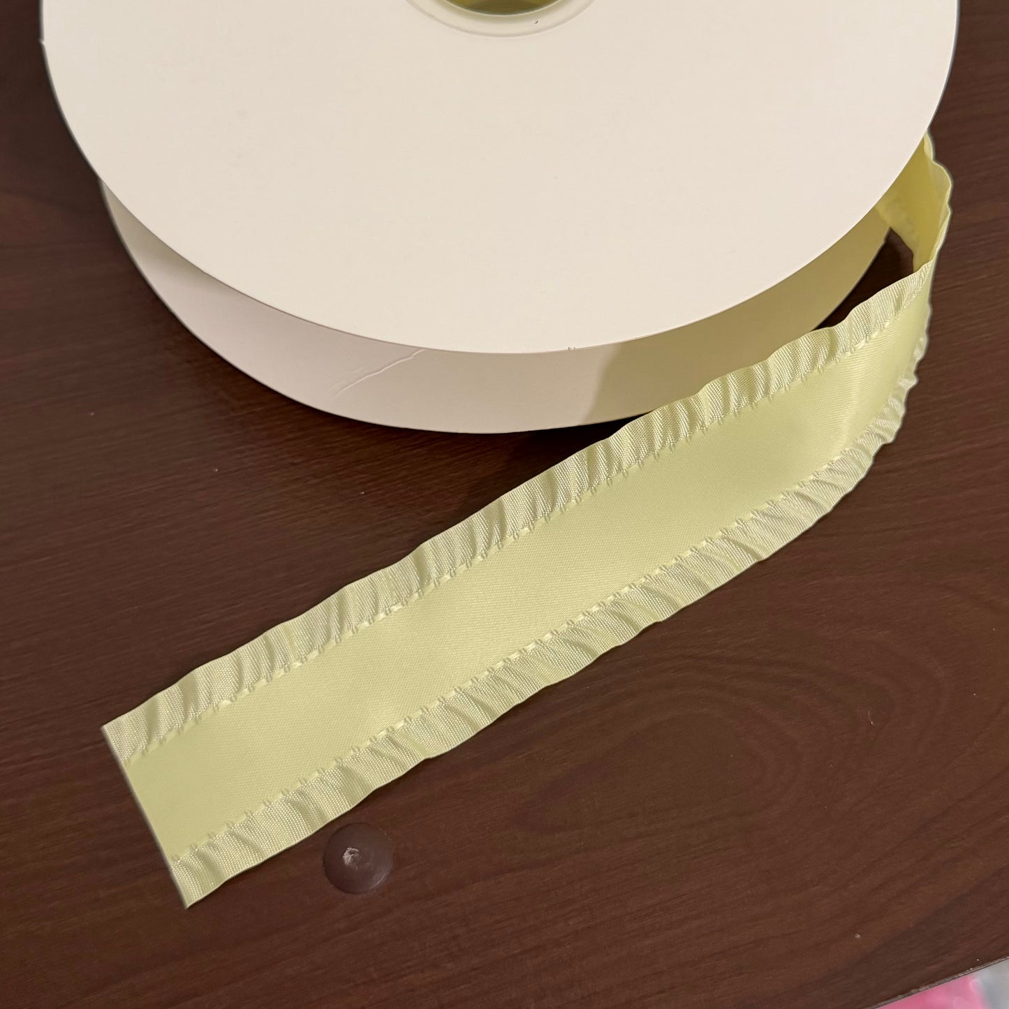 Light Yellow Double Ruffle - 1.5