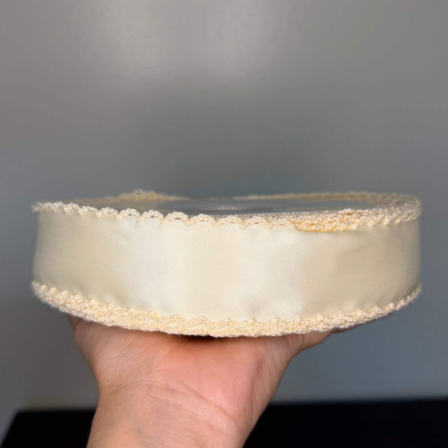 Ivory / Ivory SATIN Moonstitch - 1.5