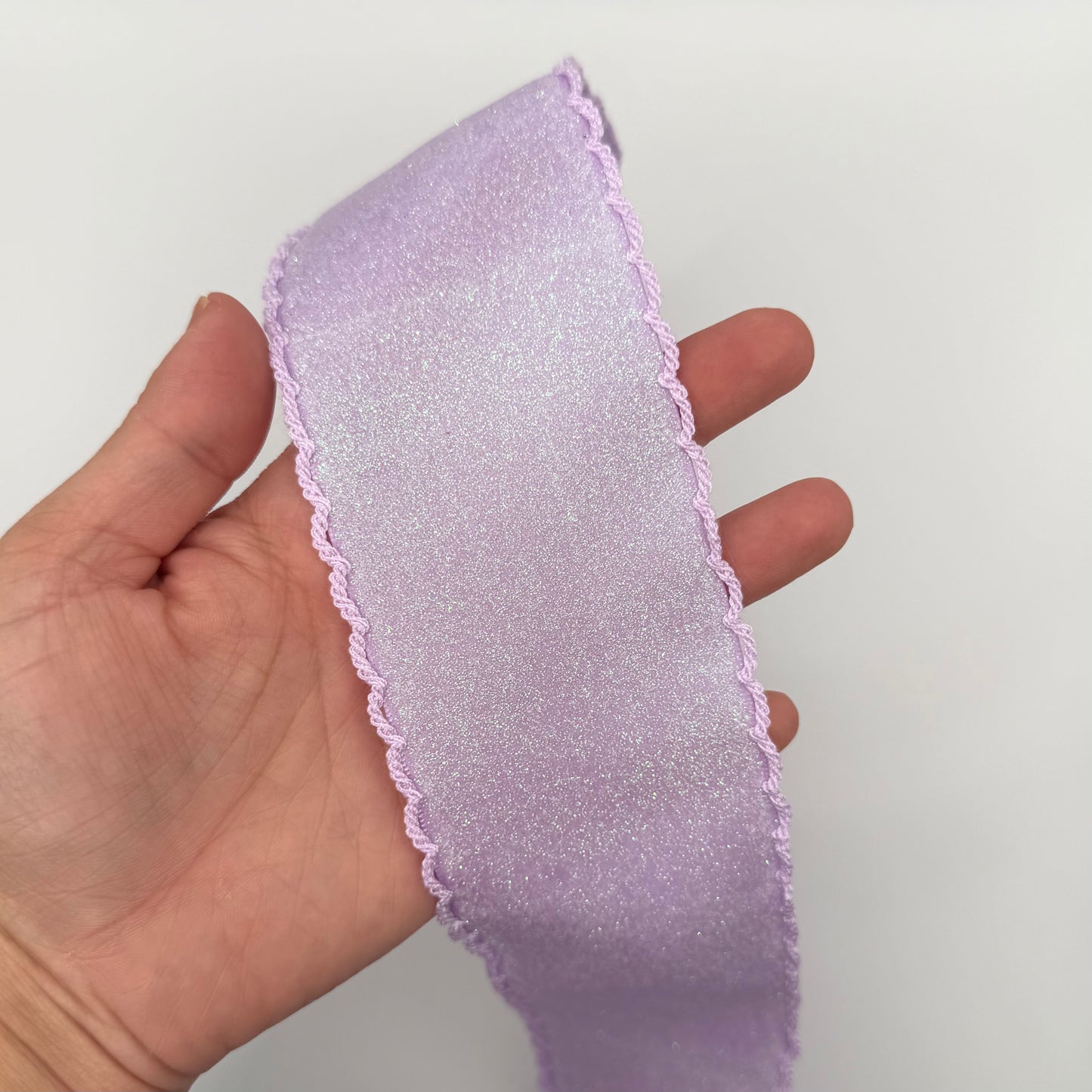 Lt Orchid GLITTER SATIN / Lt Orchid Moonstitch - 2.25