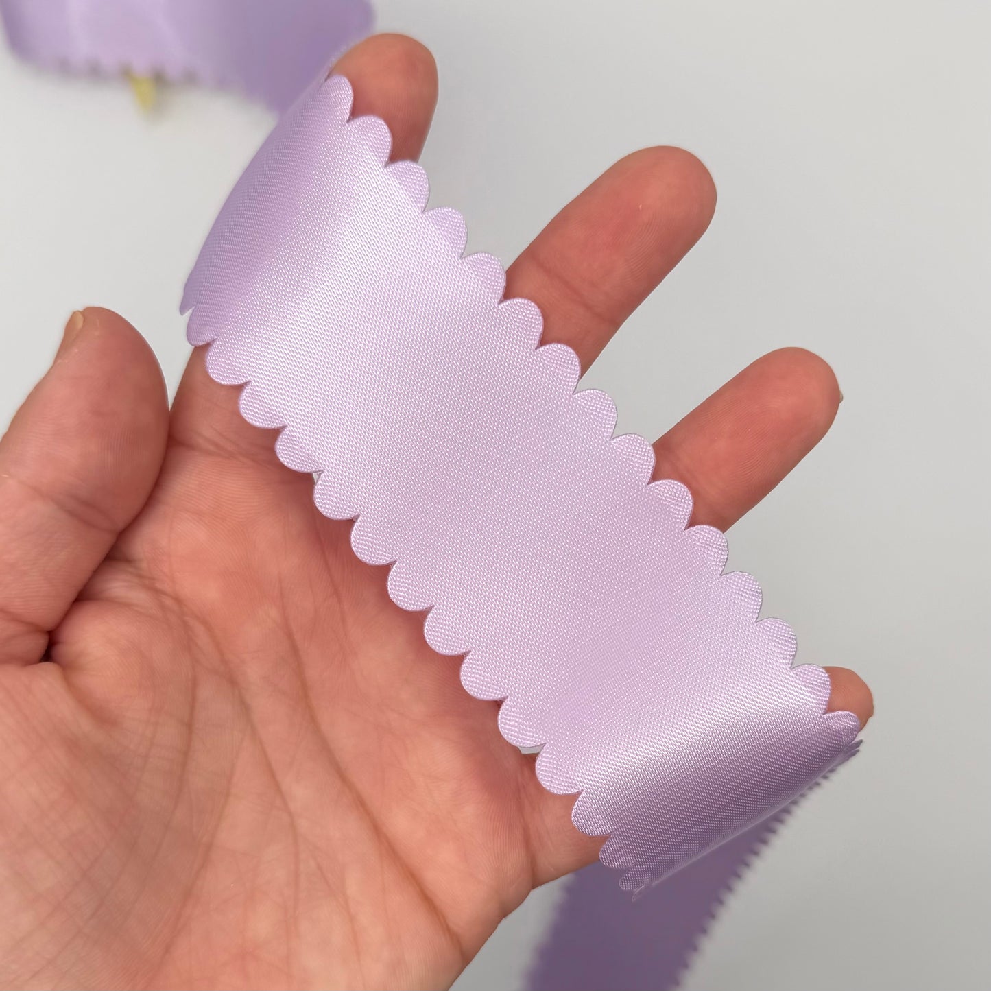 Lt Orchid SATIN Scalloped Wave - 2