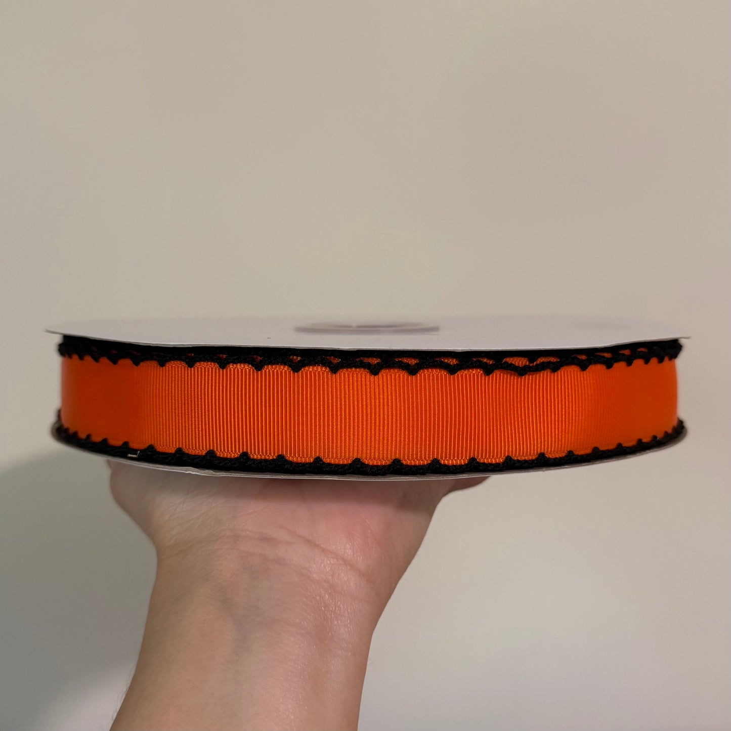 Orange / Black Moonstitch - 7/8 inch