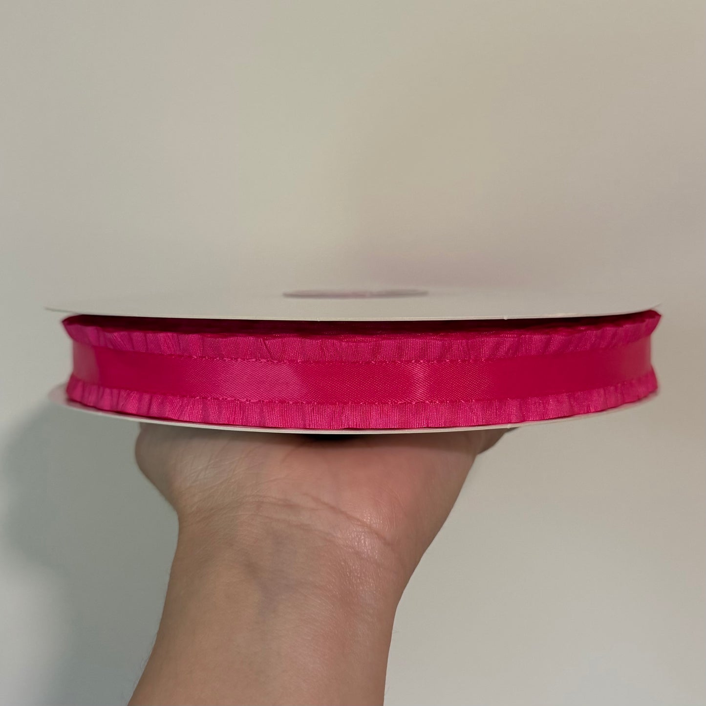 Hot Pink Double Ruffle - 7/8 inch
