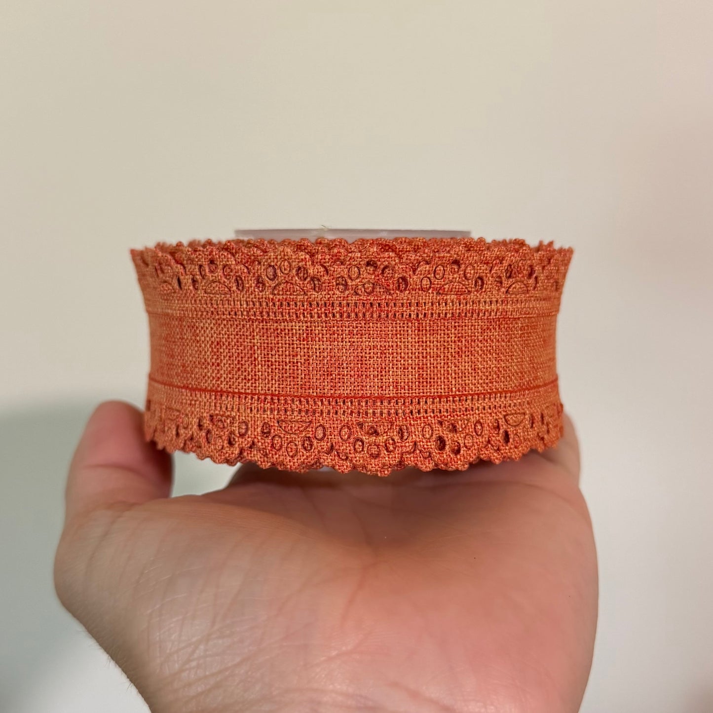Burnt Orange Thick Scalloped Edge - 1.5