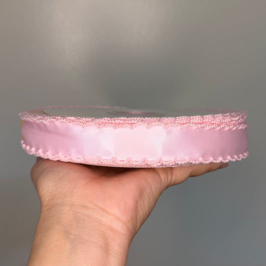 Pink / Pink SATIN Moonstitch - 7/8