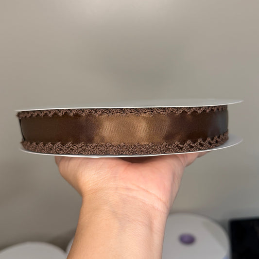Brown / Brown SATIN Moonstitch - 7/8