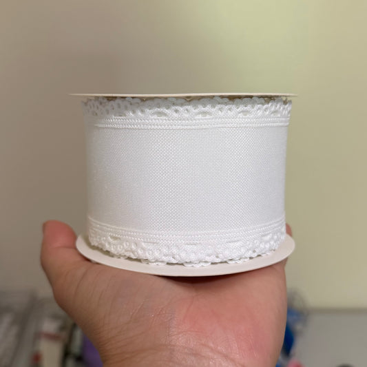White Scalloped
