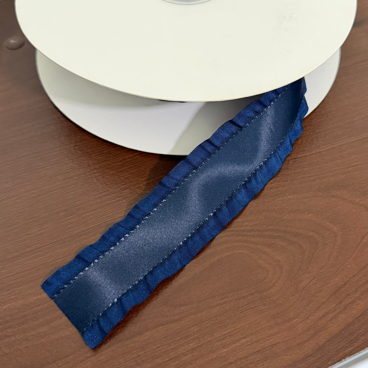 Navy Double Ruffle - 1.5