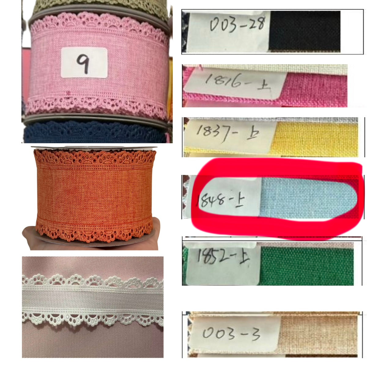 Blue Thick Scalloped Edge - 1.5