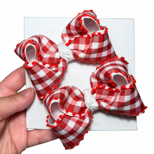 Red/Blue Gingham (Piggy & Baby)