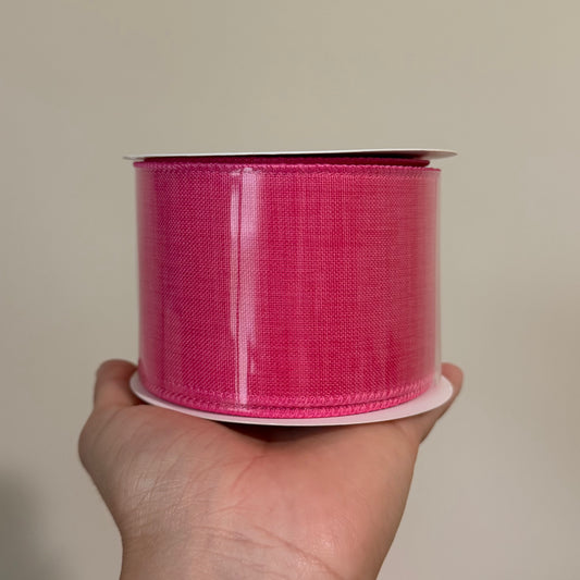 Hot Pink Wired Canvas/Linen