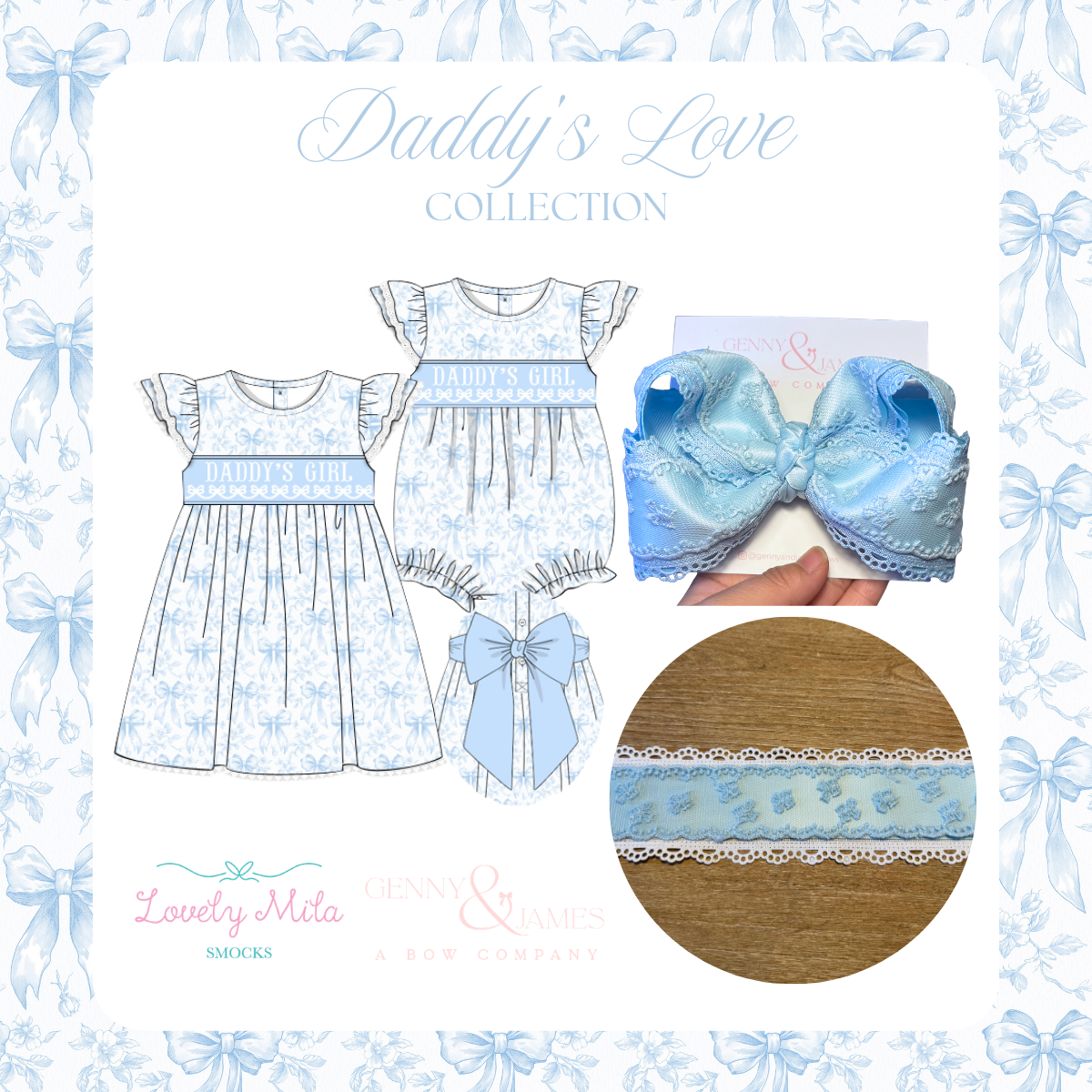 Blue Floral (Large & Standard)